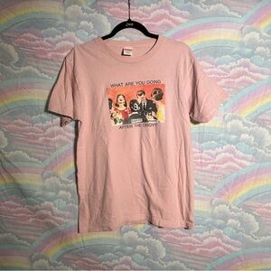 Supreme what are you doing pink graphic t shirt